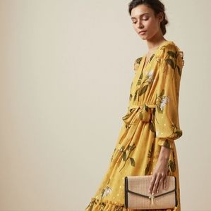 TED BAKER Women’s Arthea Straw Bags T clutch BNWT